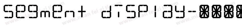 Segment display字体转换